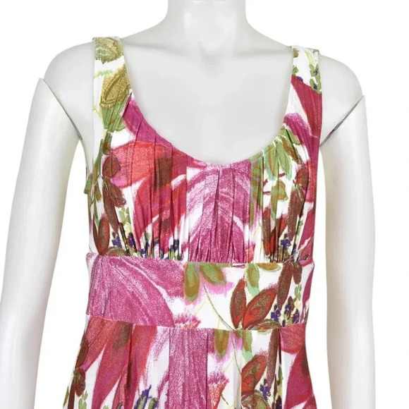 Joseph Ribkoff Midi Dress Floral Flowy Tropical Size 6 - Picture 2 of 10